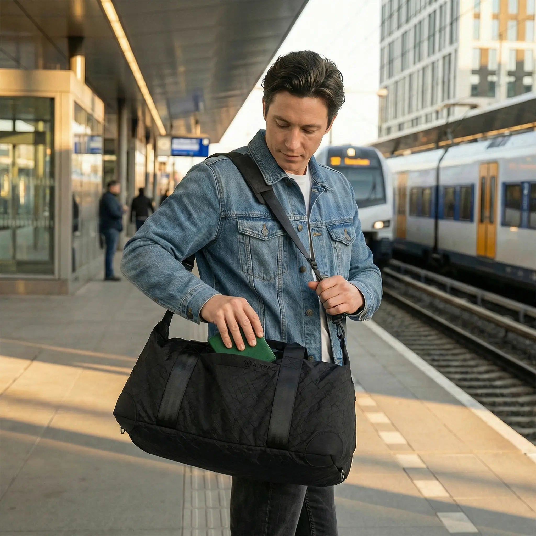 David | Upcycled Airbag Weekend Duffel