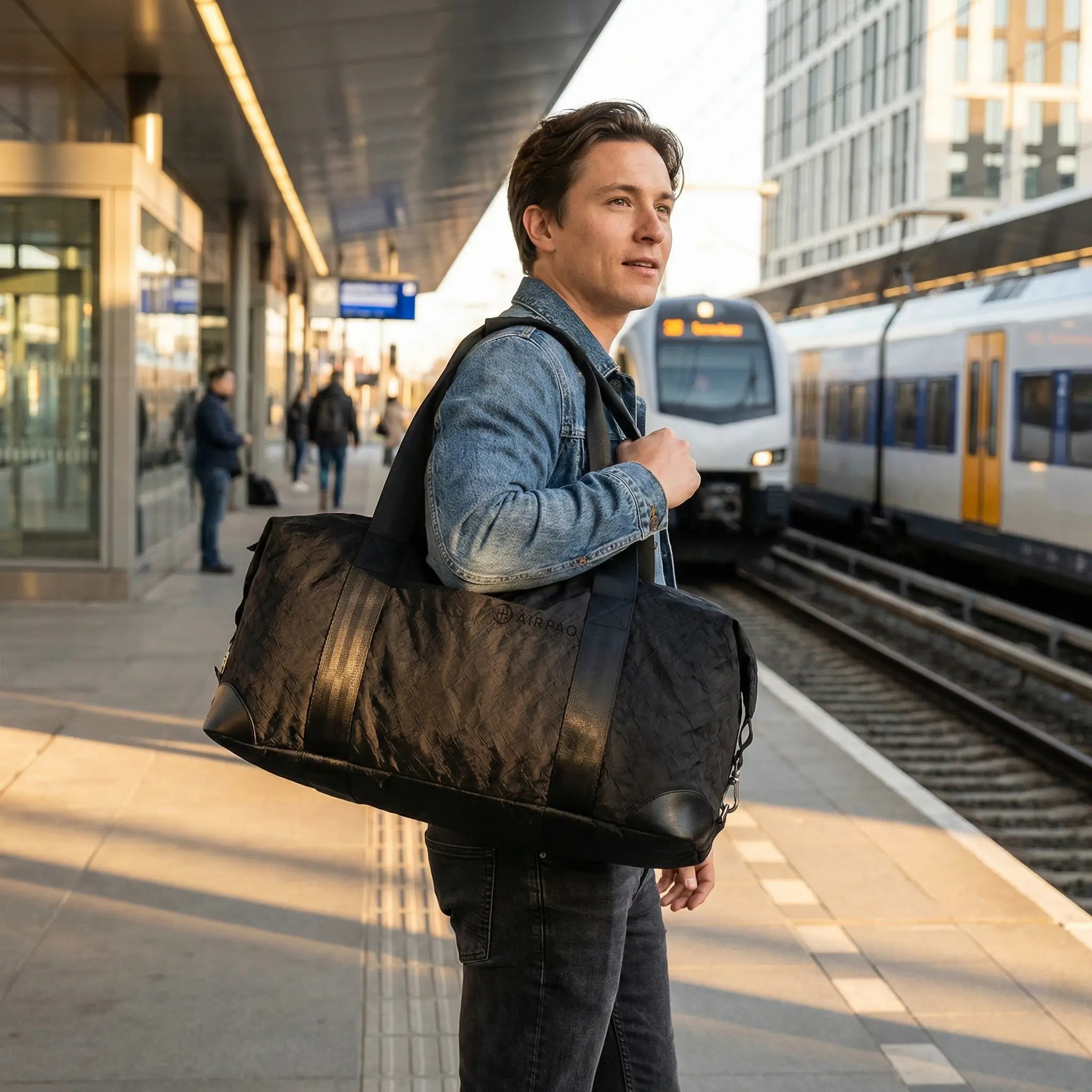 David | Upcycled Airbag Weekend Duffel