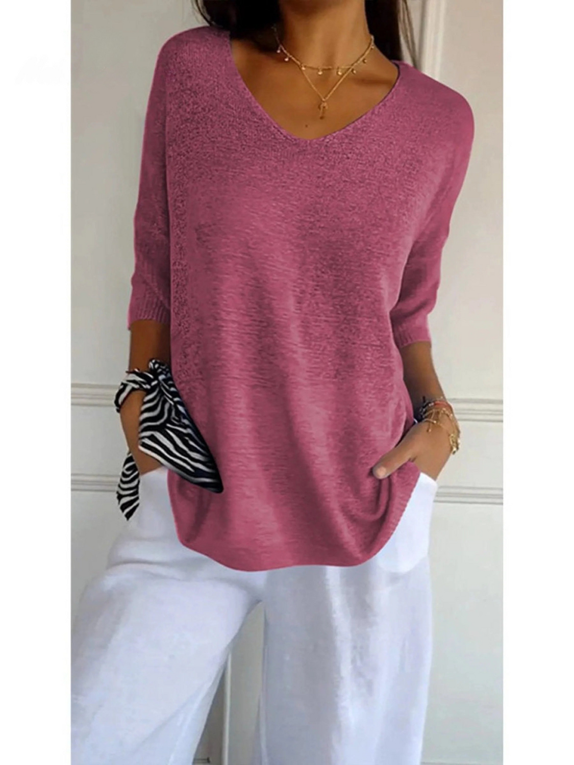 Léa | Three-Quarter Sleeve Knit