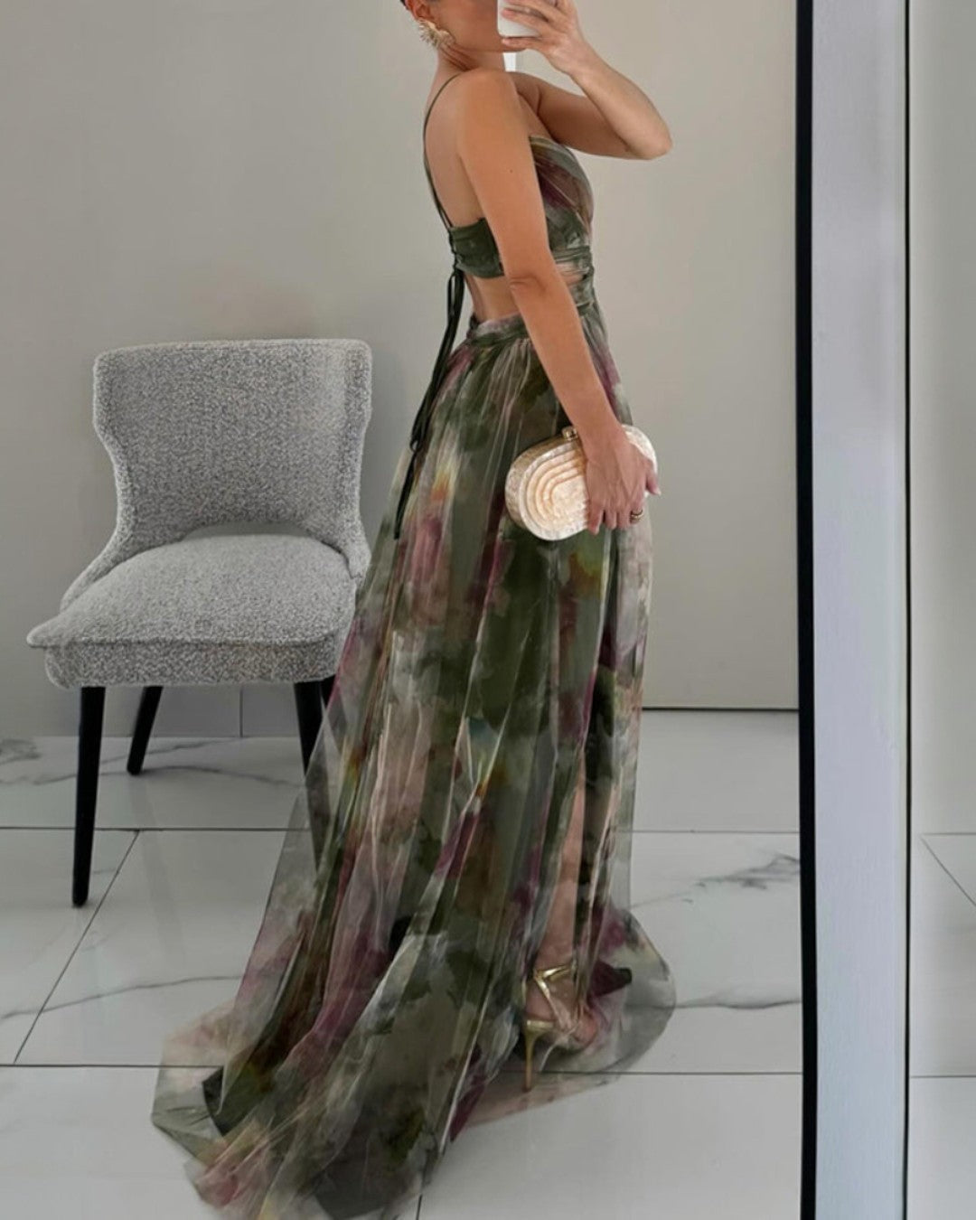 Aurora | Watercolor Floral Maxi Dress