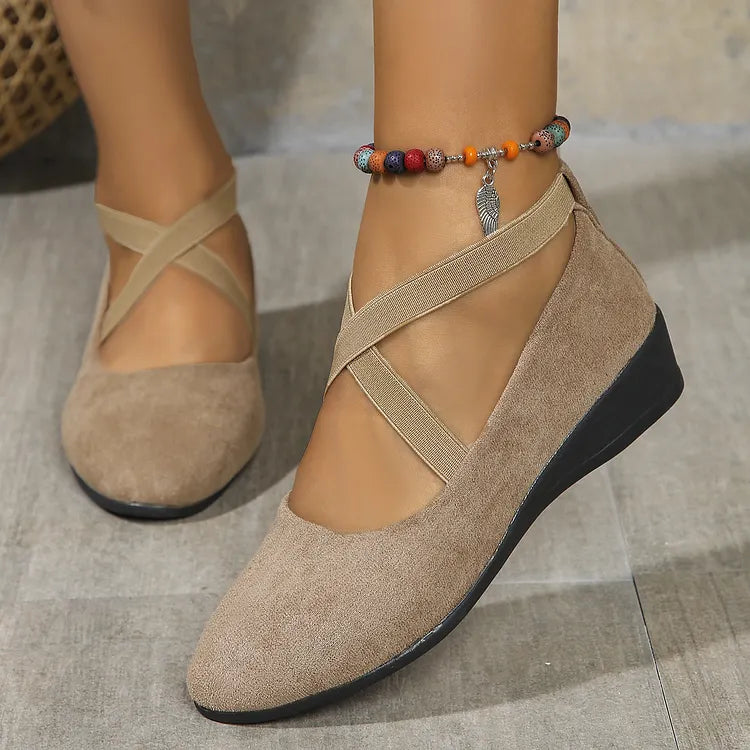 Keneilwe | Faux Suede Orthopedic Wedge Flat