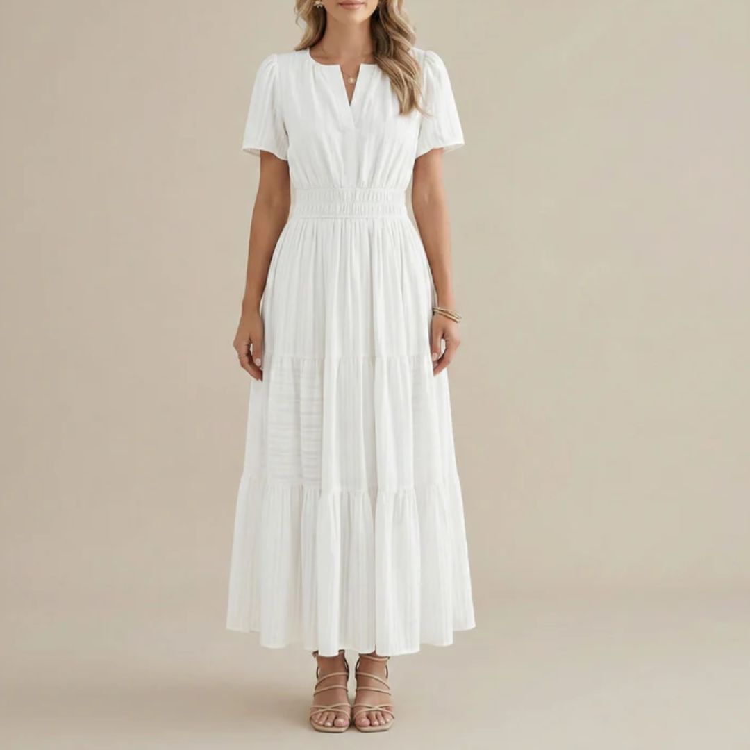 Busisiwe | Boho A-Line V-Neck Maxi Dress