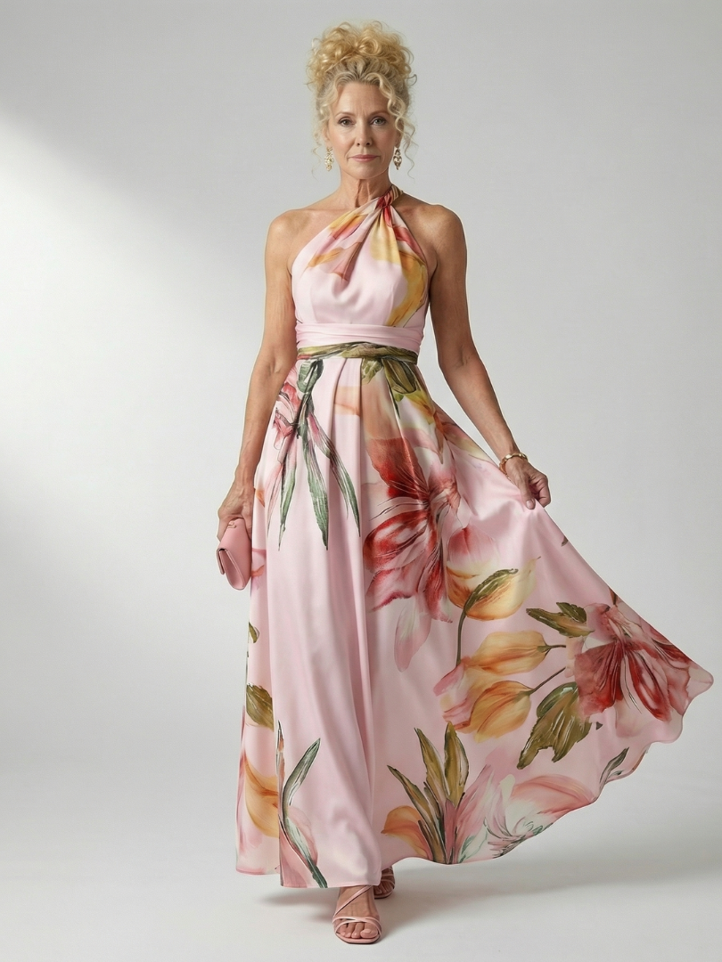 Isabelle | Light Floral Maxi Dress