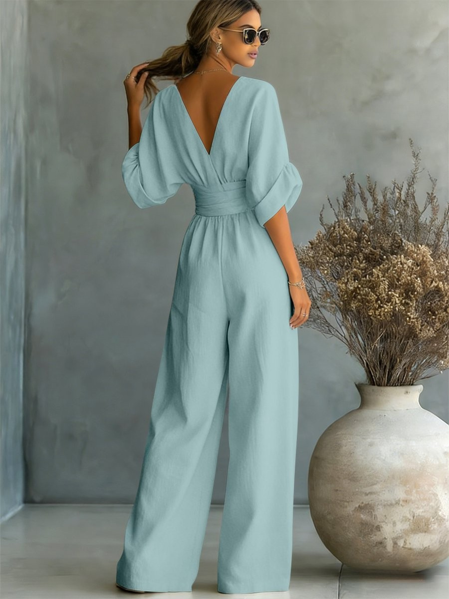 Nokwezisa | Essential V-Neck Jumpsuit