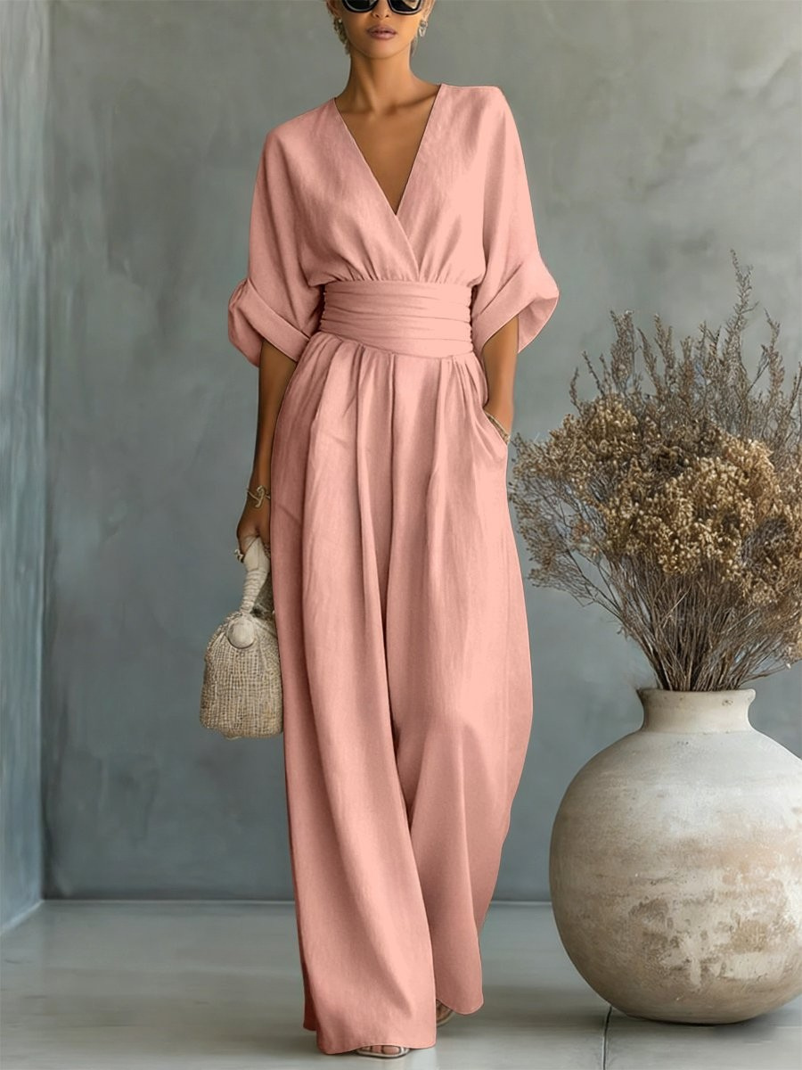 Nokwezisa | Essential V-Neck Jumpsuit