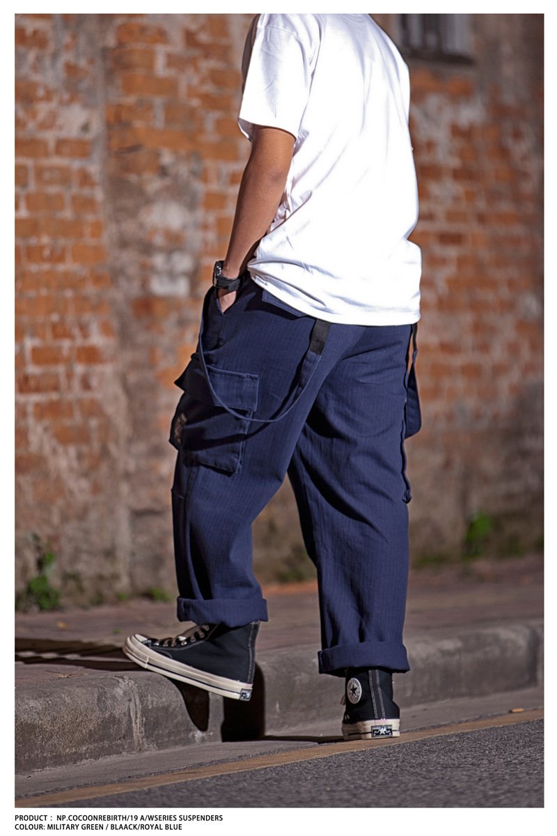 Nompucuko | Retro Loose Cotton Overalls