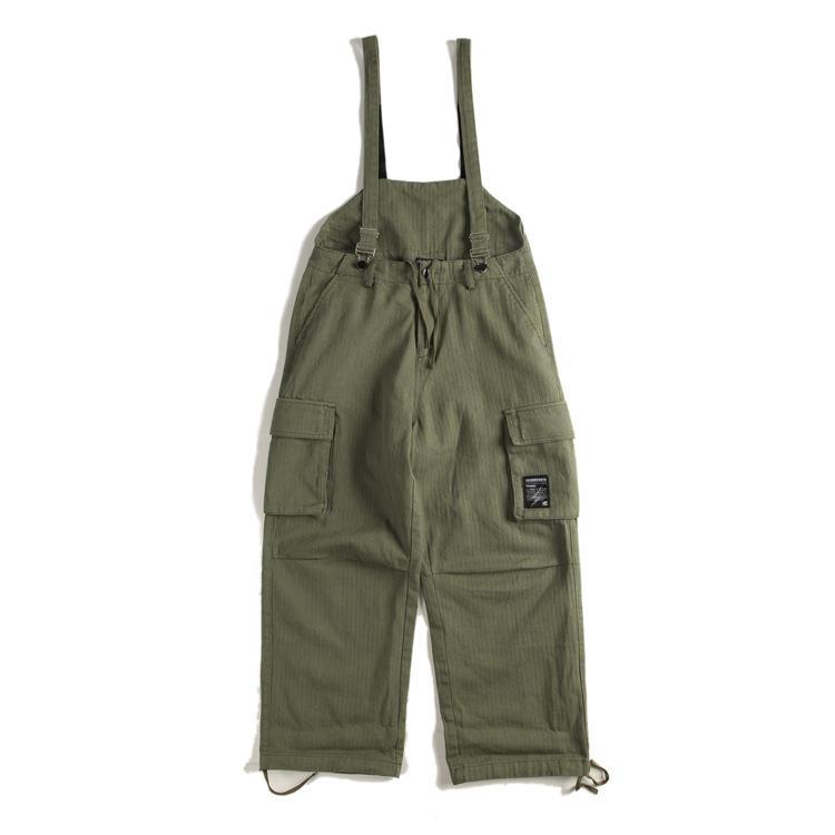 Nompucuko | Retro Loose Cotton Overalls