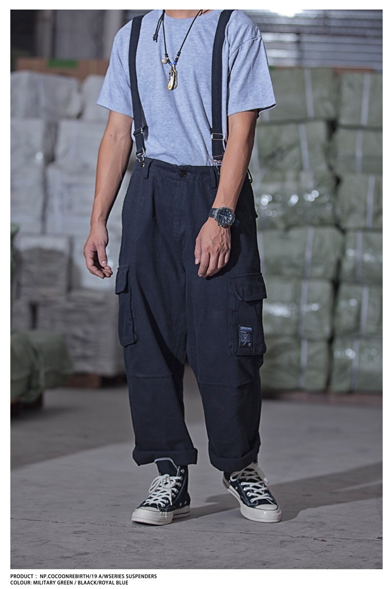 Nompucuko | Retro Loose Cotton Overalls