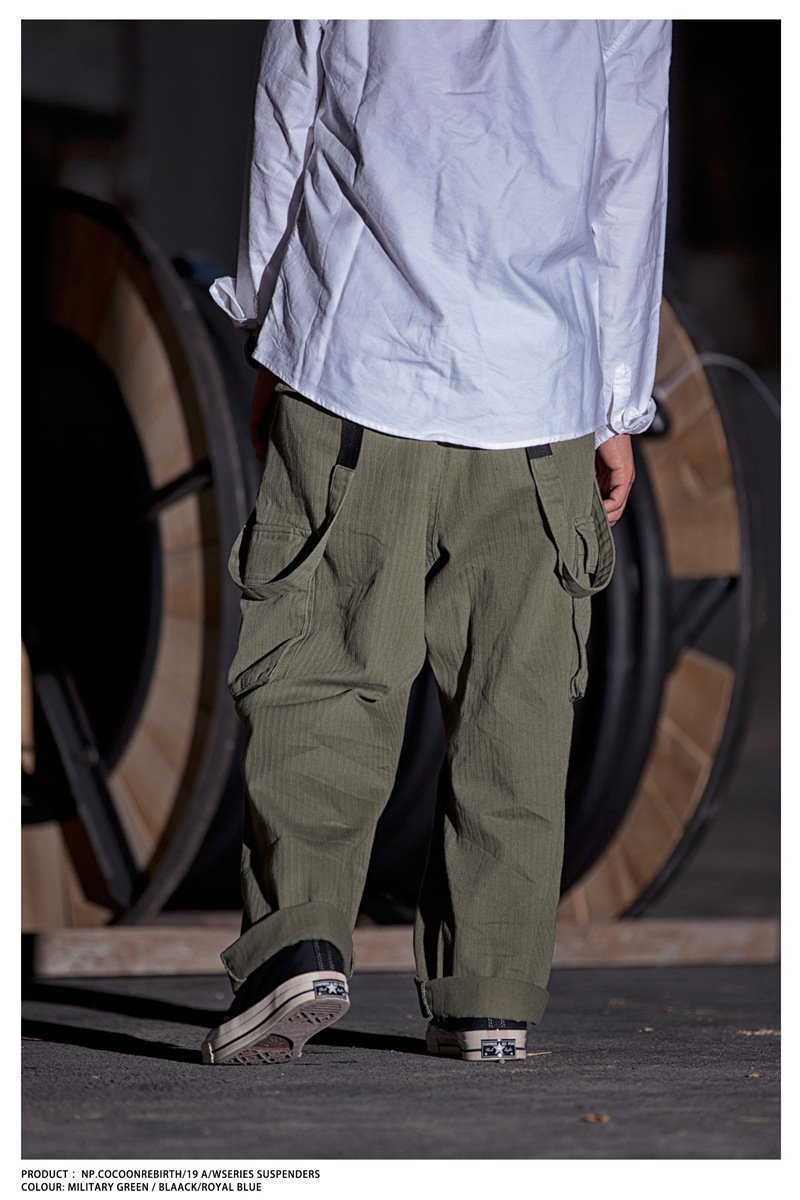 Nompucuko | Retro Loose Cotton Overalls