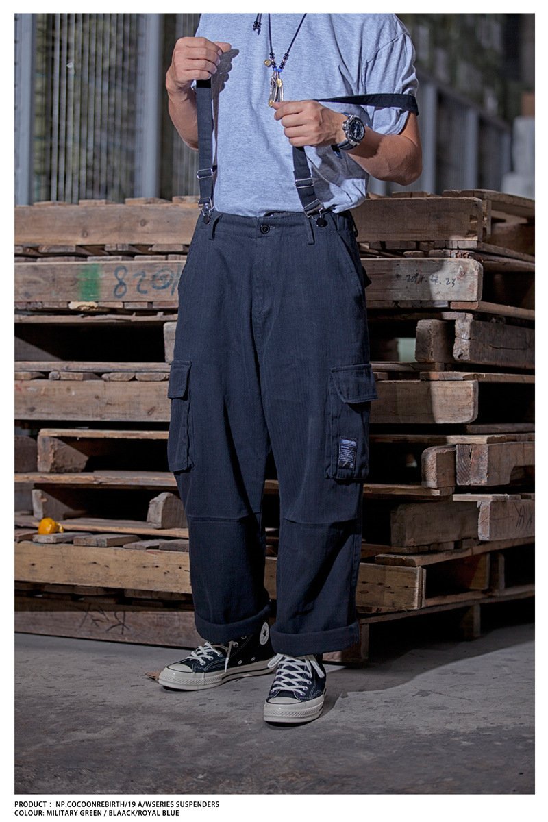 Nompucuko | Retro Loose Cotton Overalls