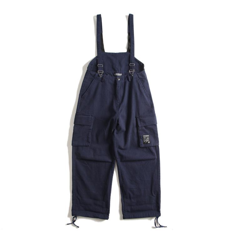 Nompucuko | Retro Loose Cotton Overalls