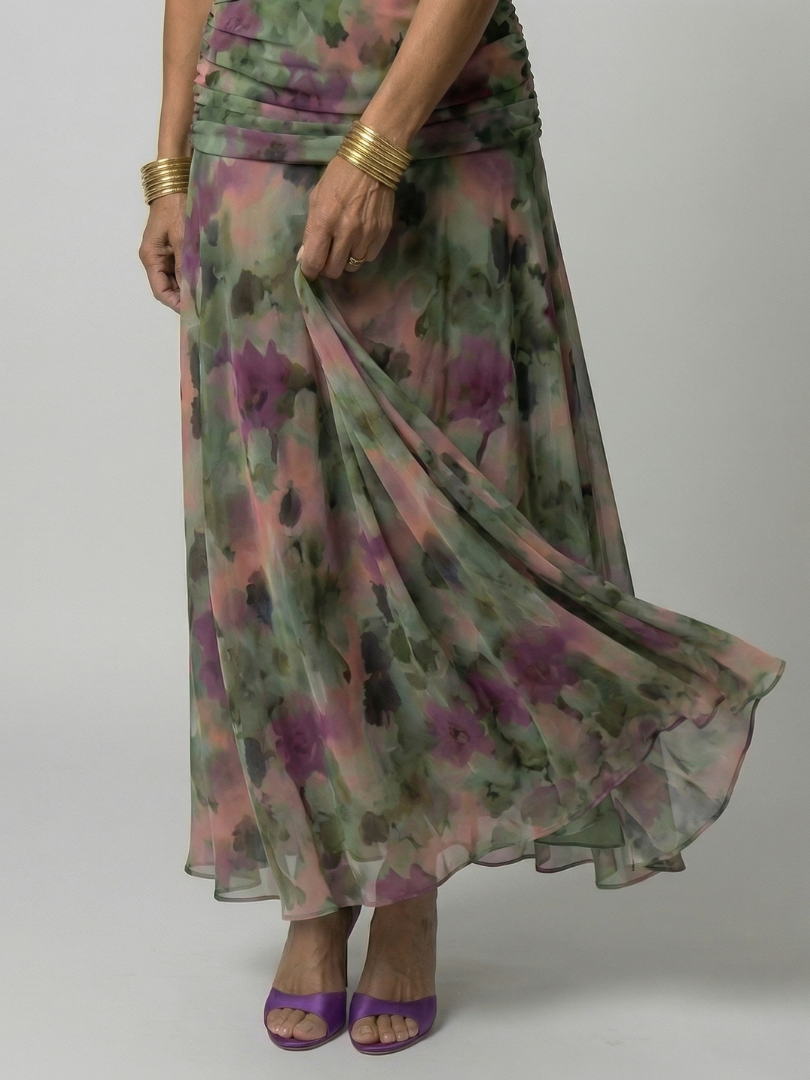 Aurelia | Off Shoulder Flow Midi Dress