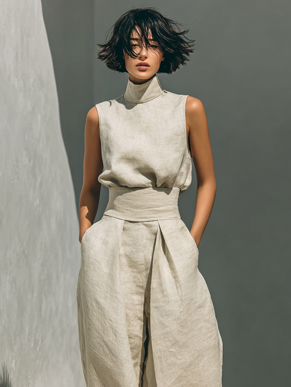 Tholakele | Minimalist Tank & Wide-Leg Set