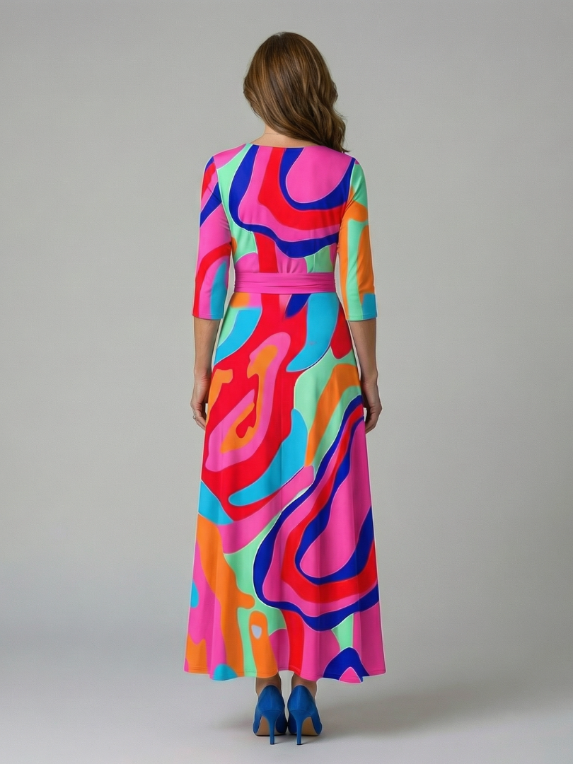 Rosalie | Cross Wrap Midi Dress