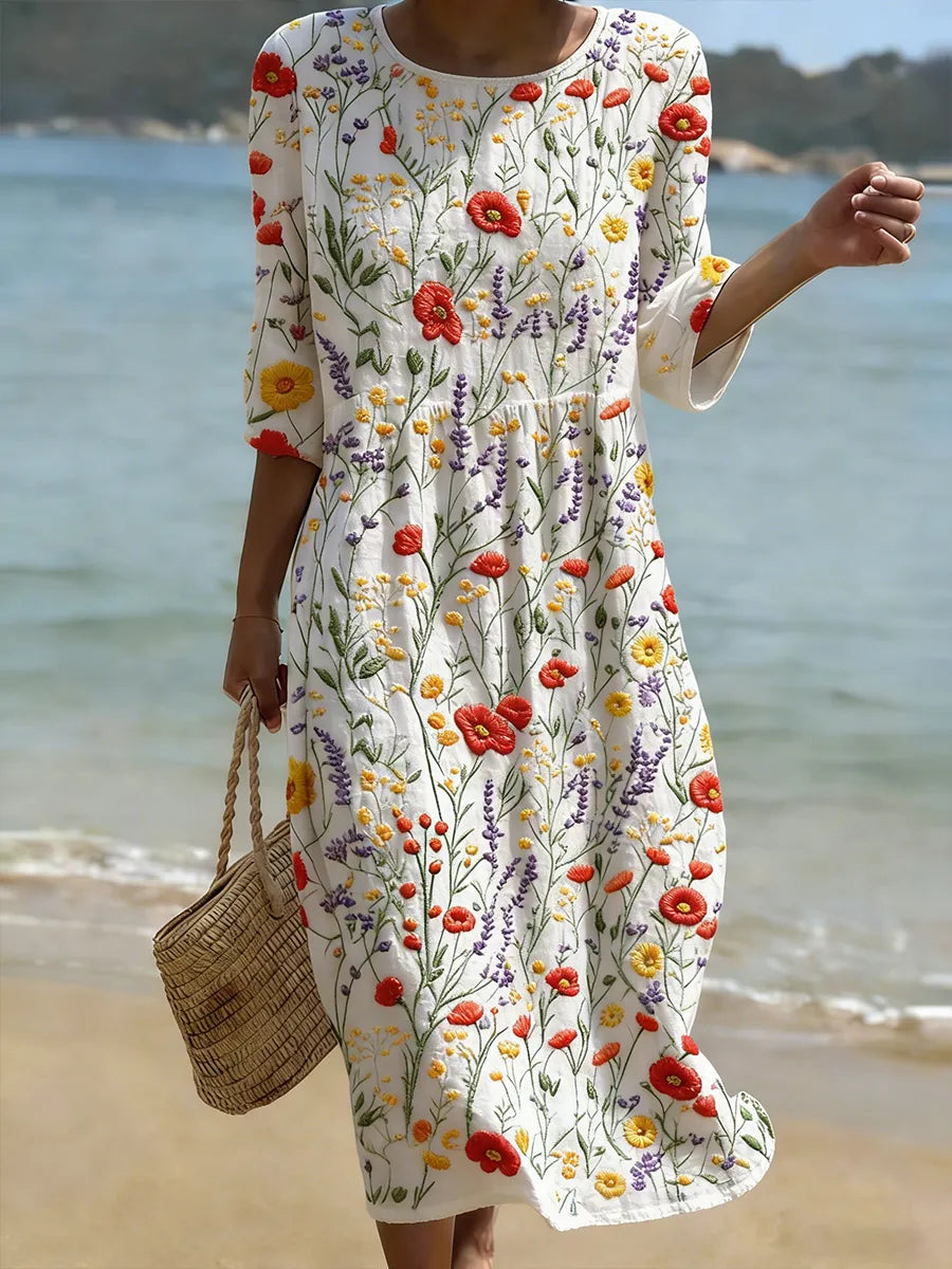 Camille | Flowing Print Maxi