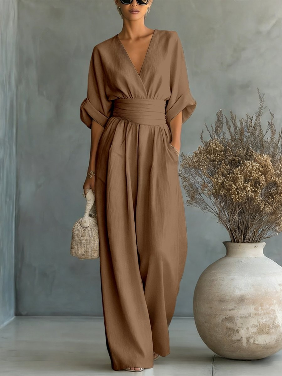 Nokwezisa | Essential V-Neck Jumpsuit