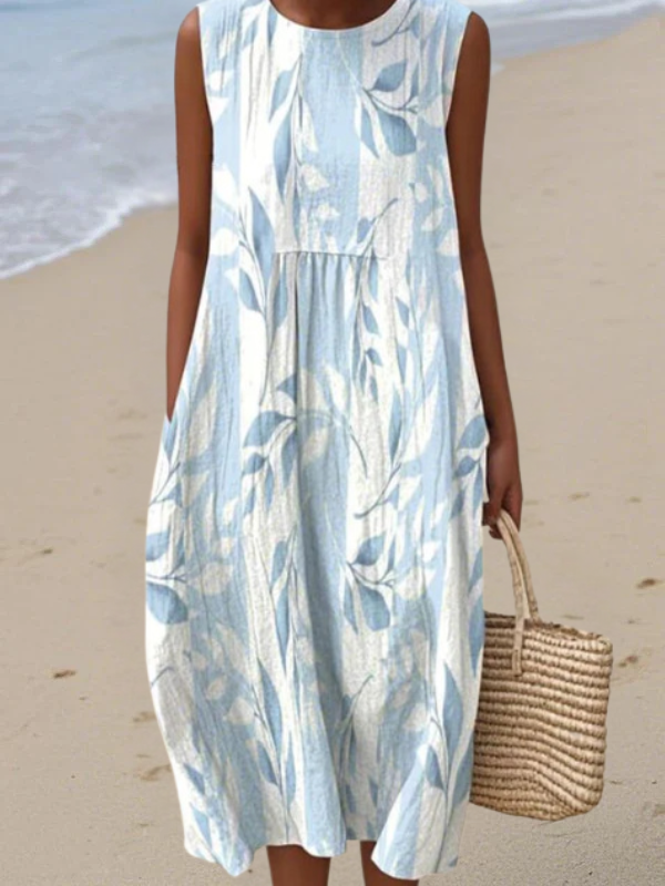 Mélanie | Leafy Midi Dress