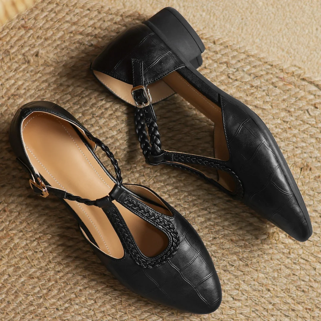 Chloé | Leather T-Strap Mary Janes