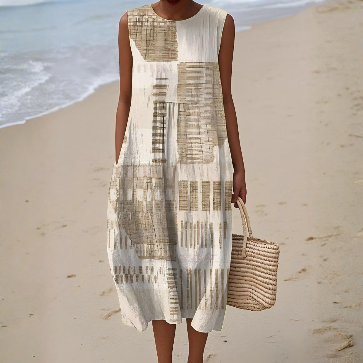 Aurora | Abstract Print Summer Dress