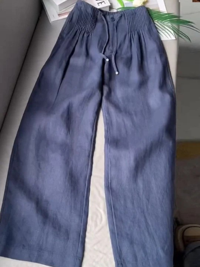 Annabelle | Wide-Leg Cotton Linen Pants