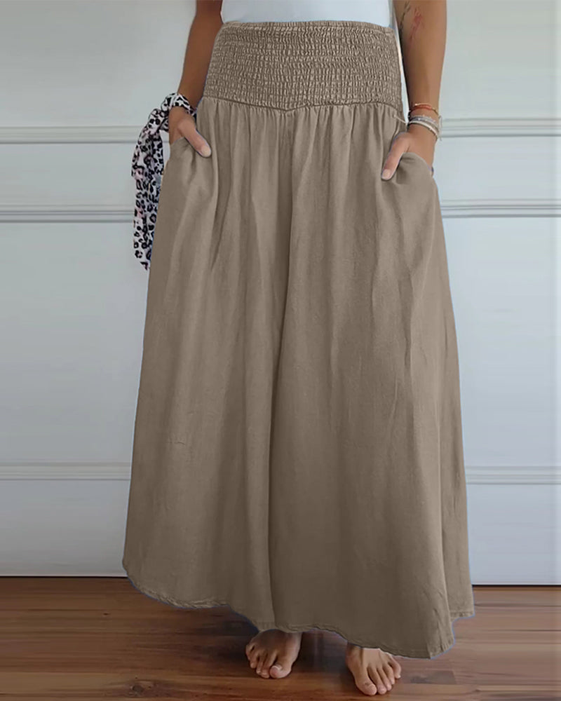 Delphine | Flowing Wide-Leg Trousers