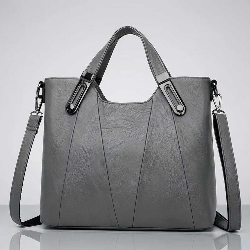 Nomcebo | Pebbled Leather Structured Tote