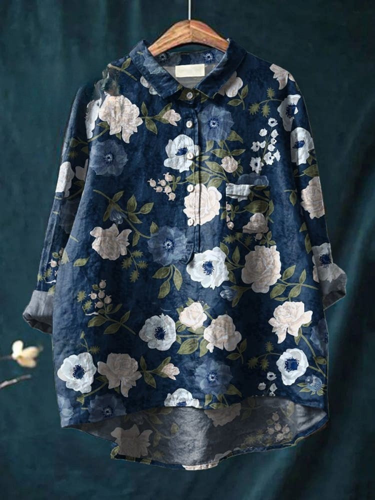 Estelle | Elegant Floral Shirt