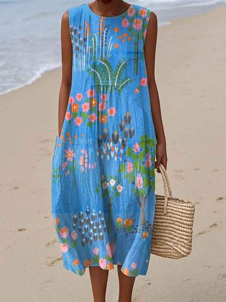 Delphine | Vintage-Inspired Flowy Summer Dress