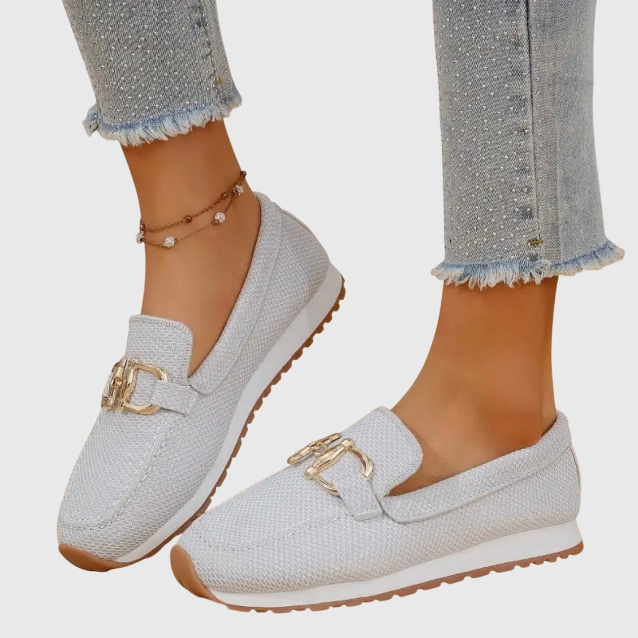 Ntombifikile | Orthopedic Loafer-Sneaker Gold Detail