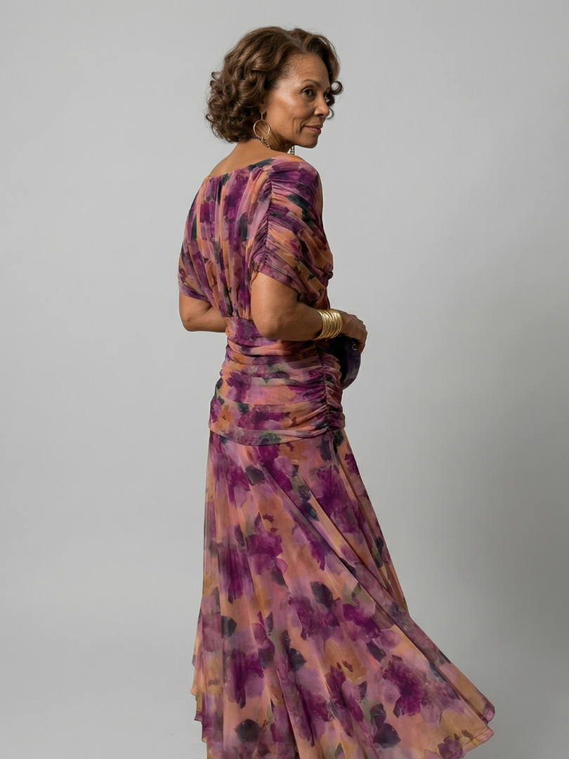 Aurelia | Off Shoulder Flow Midi Dress