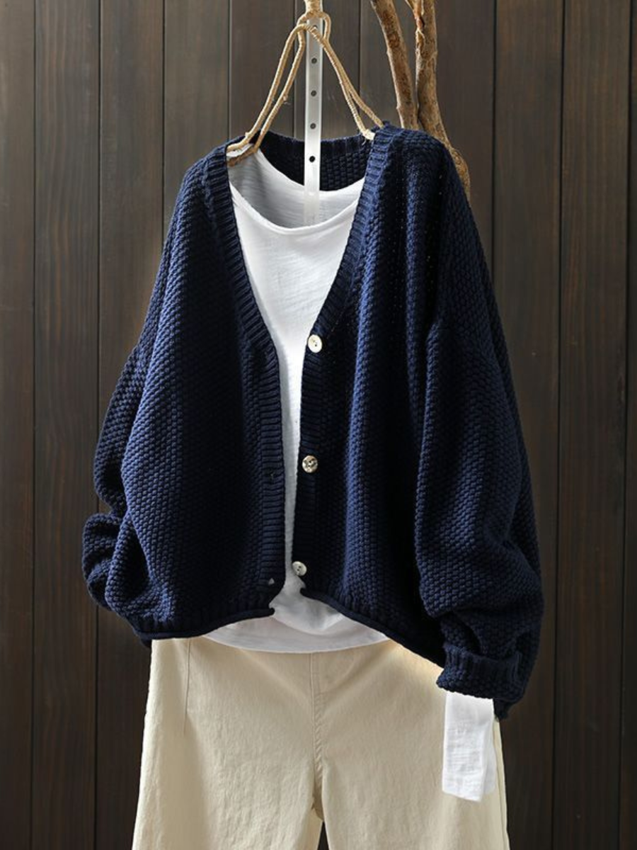 Émilie | Soft Knit V-Neck Cardigan