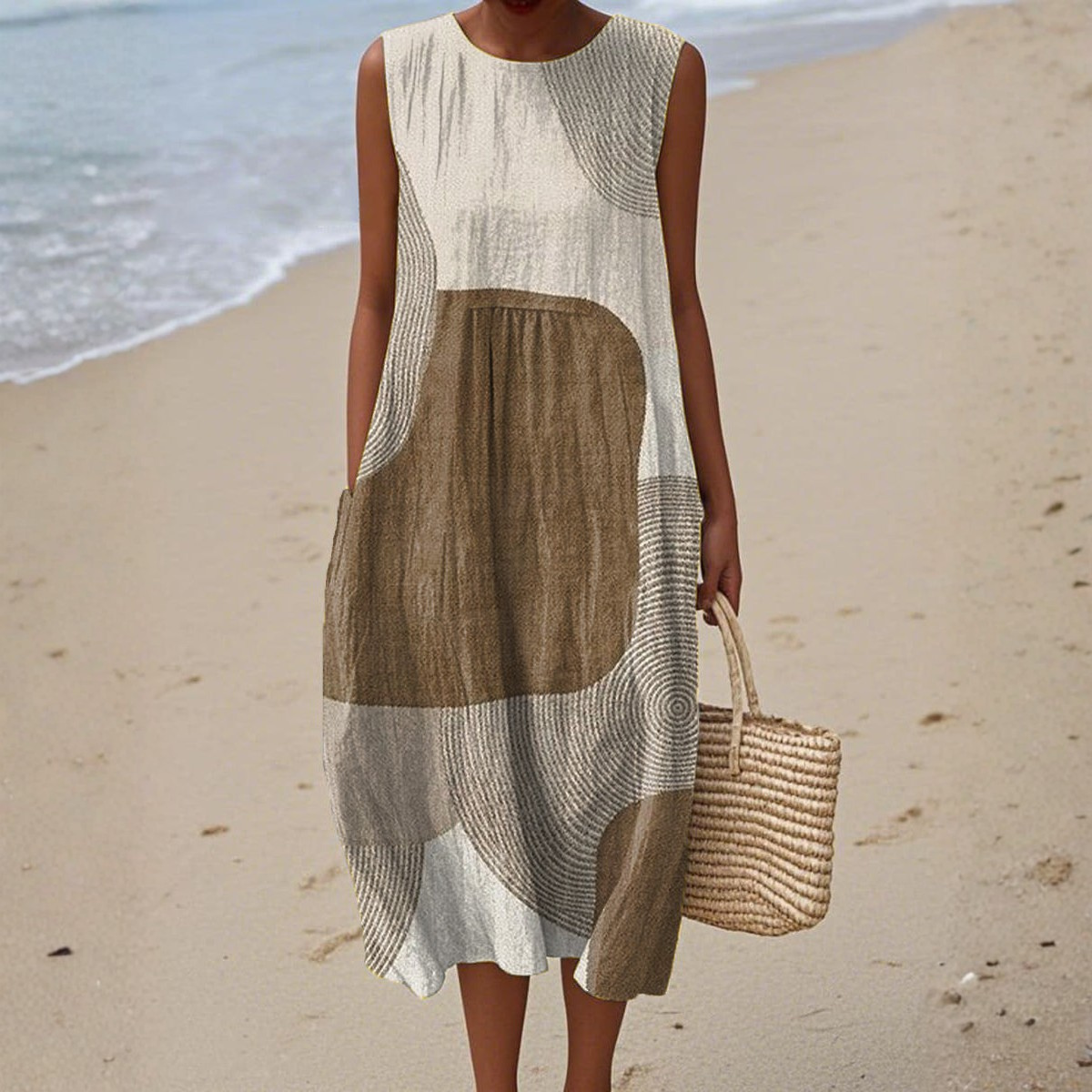 Aurora | Abstract Print Summer Dress