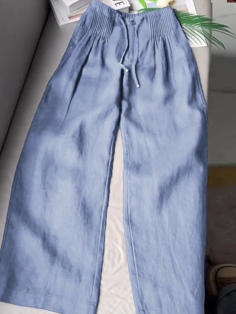 Annabelle | Wide-Leg Cotton Linen Pants