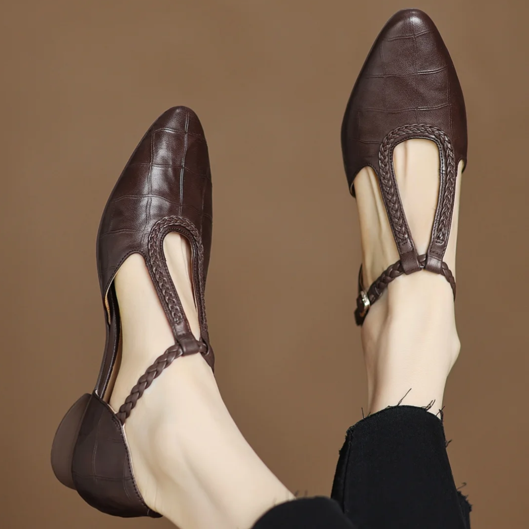 Chloé | Leather T-Strap Mary Janes