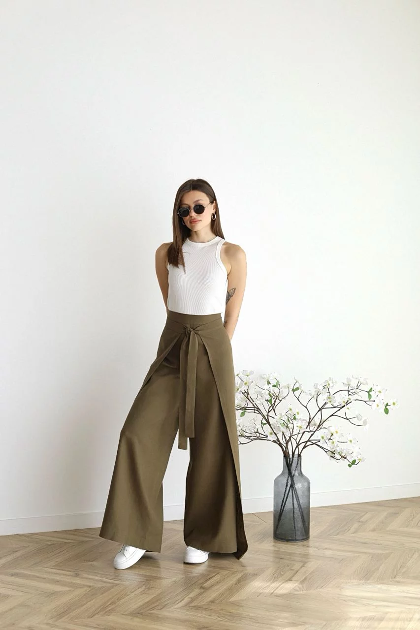 Gabrielle | Wide Leg Linen Trousers