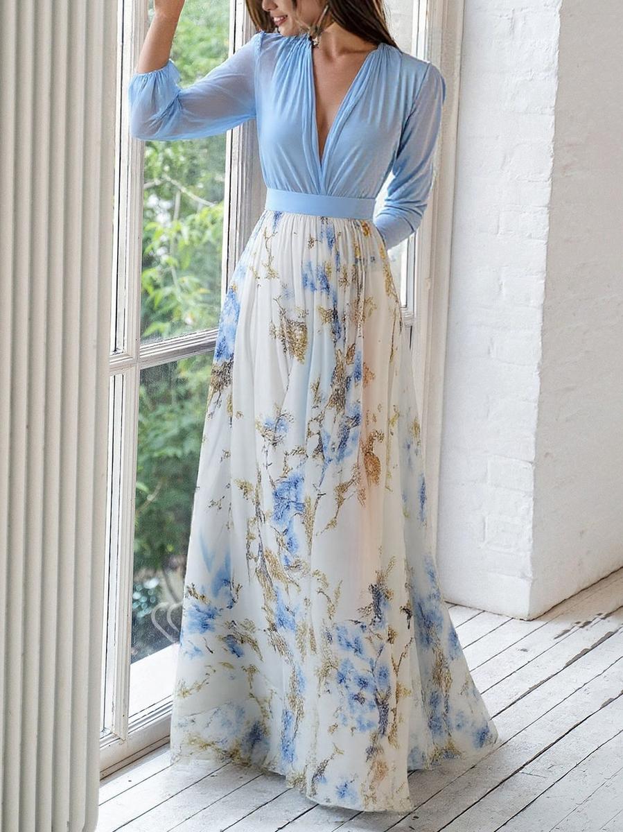 Rosalie | Floral Print Maxi Dress