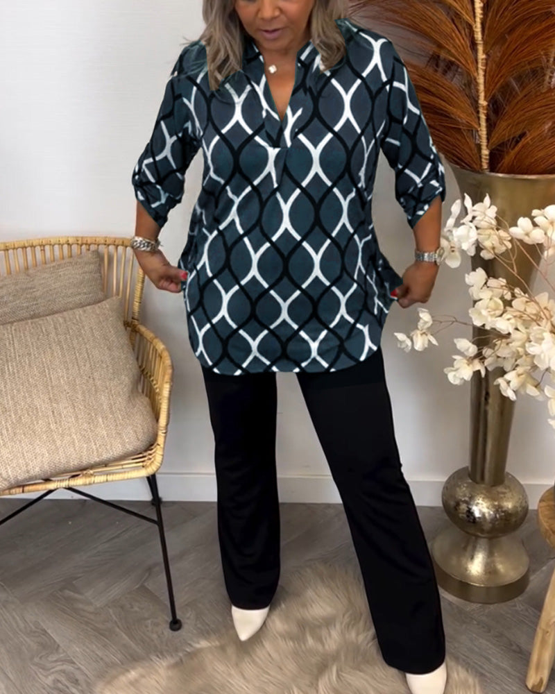 Gerda | Flattering Everyday Graphic Blouse