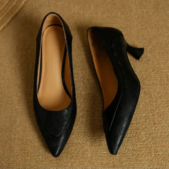 Vivienne | Sculpted Mid-Heel Pumps