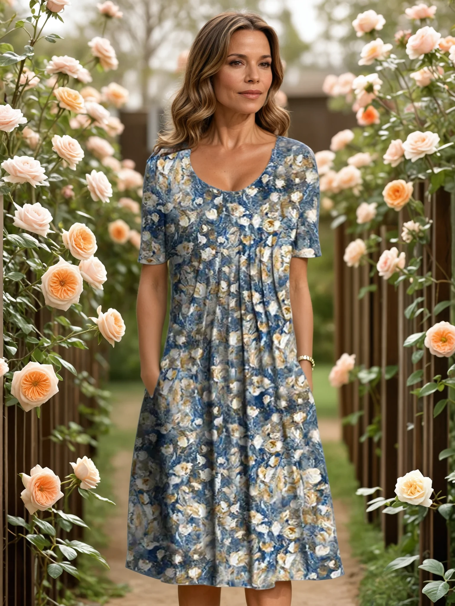 Ilse | Floral Flowy Dress with Pockets