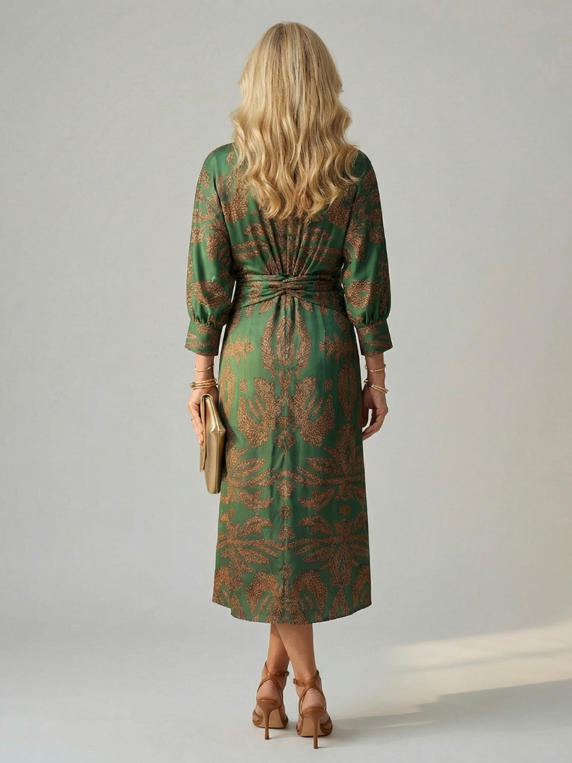 Amélie | Natural Wrap Midi Dress
