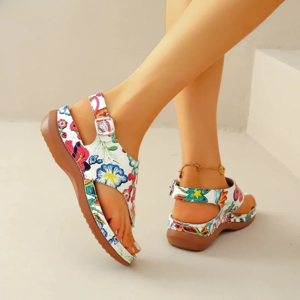 Beatrice | Orthopedic Floral Sandals