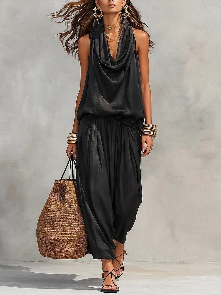 Sannah | Soft Two-Piece Top & Pants Set