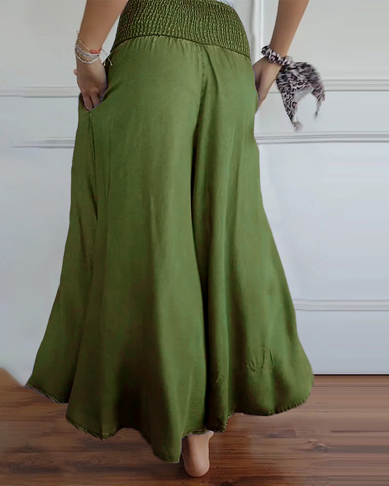 Delphine | Flowing Wide-Leg Trousers