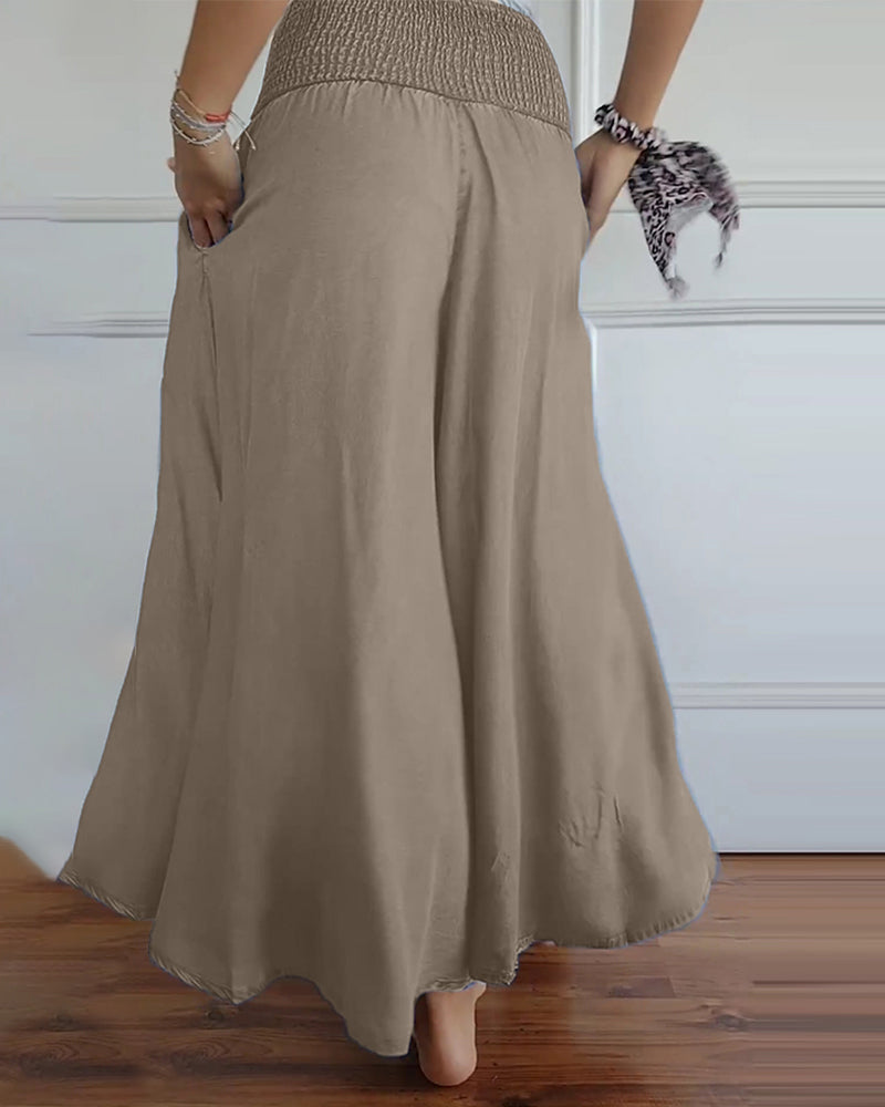Delphine | Flowing Wide-Leg Trousers
