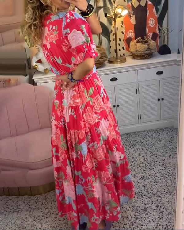 Clarisse | Romantic Floral Maxi Dress
