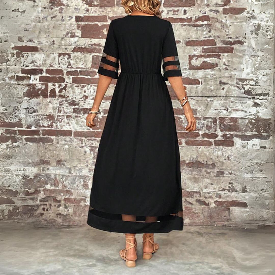 Gaobine | Tummy-Smoothing Empire Waist Midi Dress