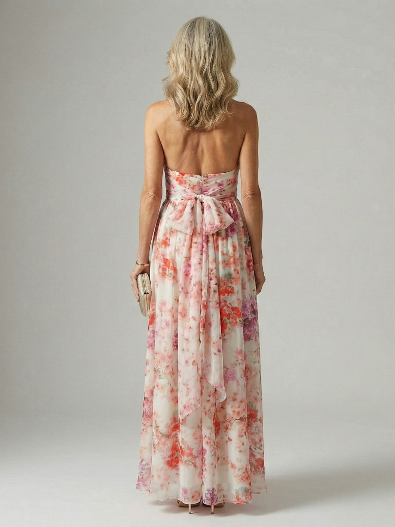 Delphine | Floral Halter Maxi Dress