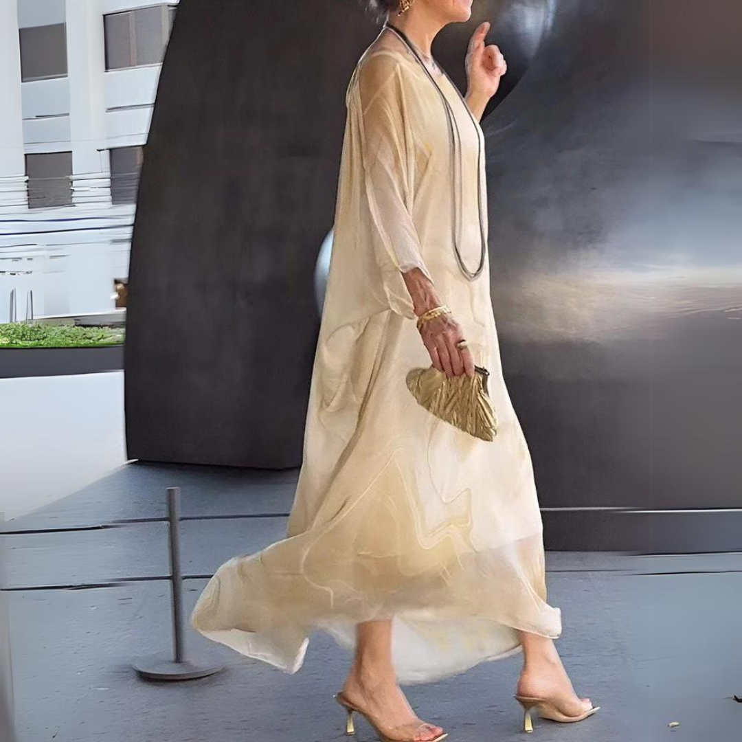 Elena | Silk Chiffon Dress
