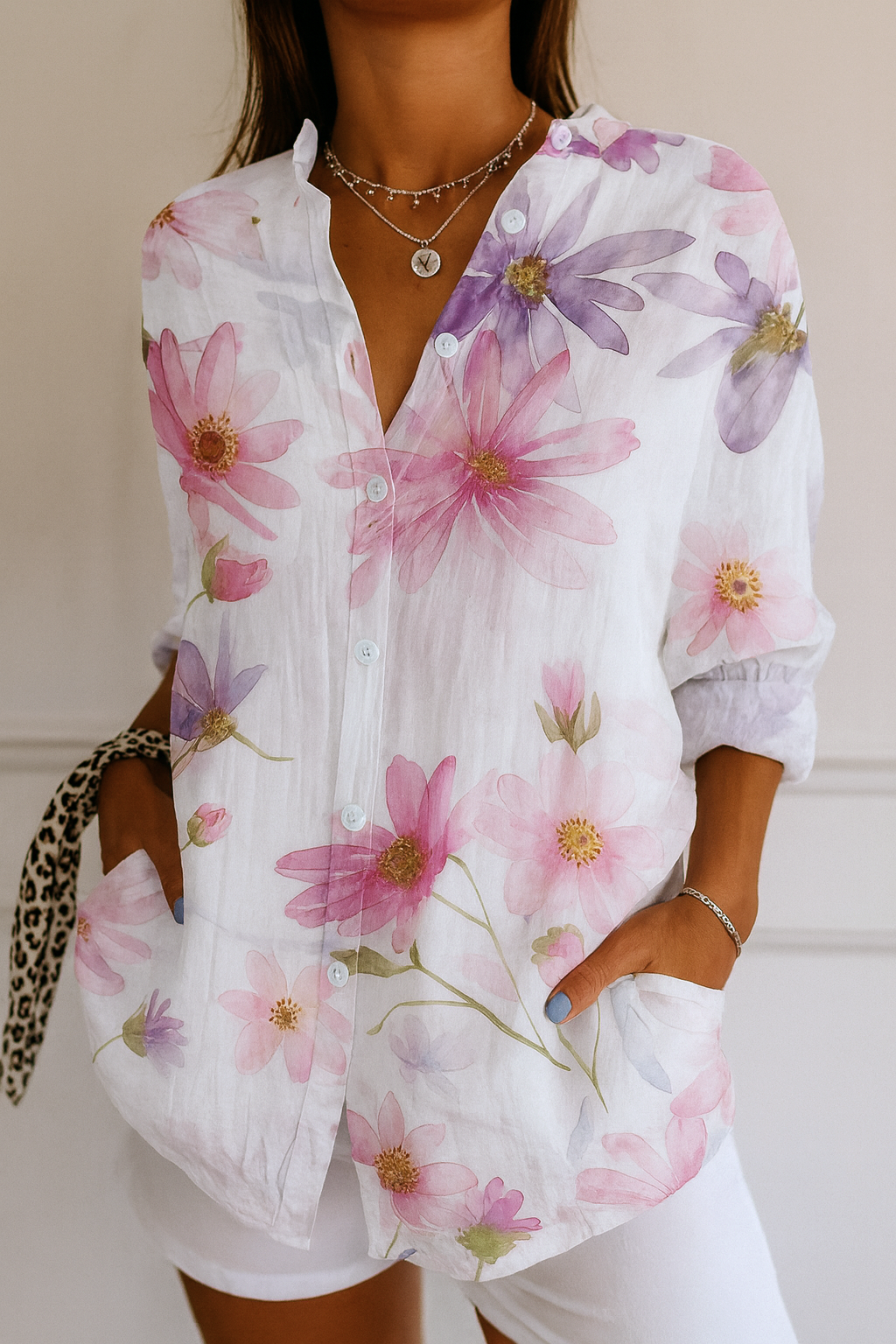 Galeboe | Vibrant Print Midi Blouse