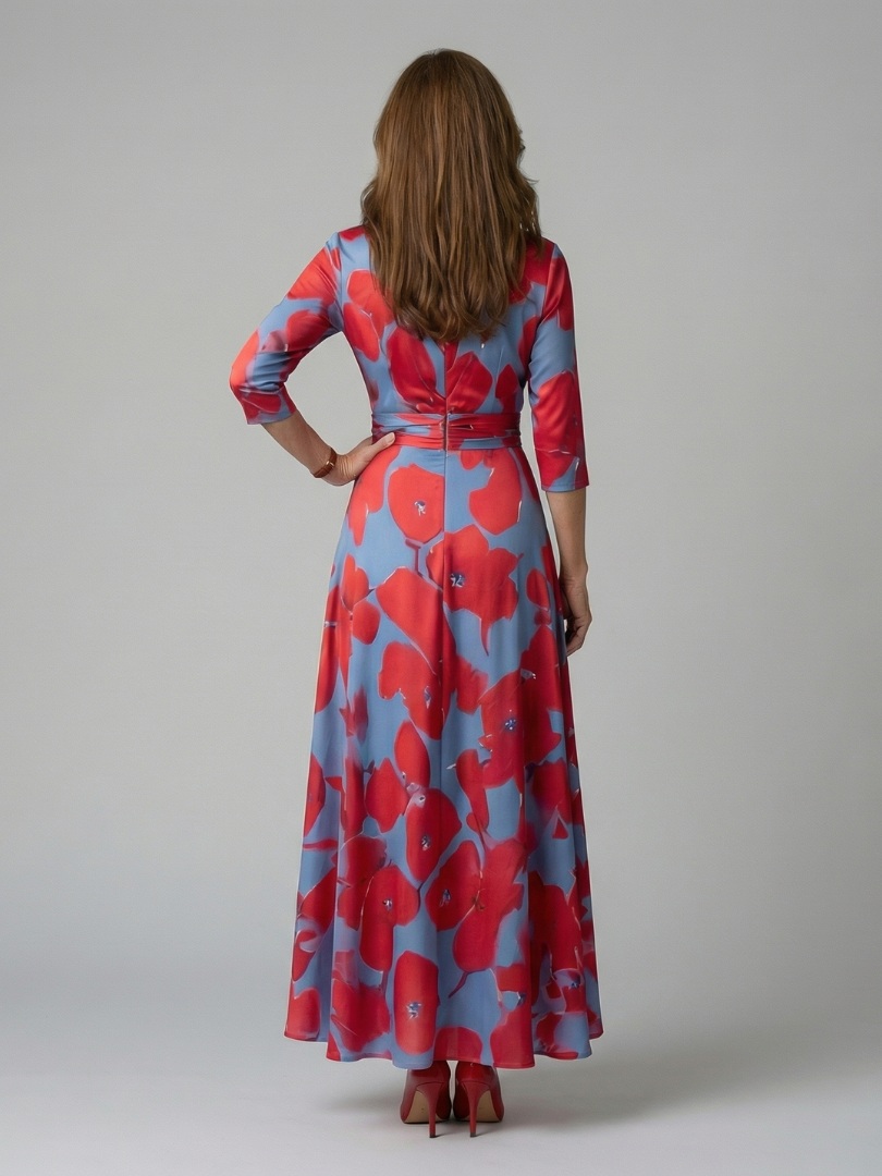 Rosalie | Cross Wrap Midi Dress